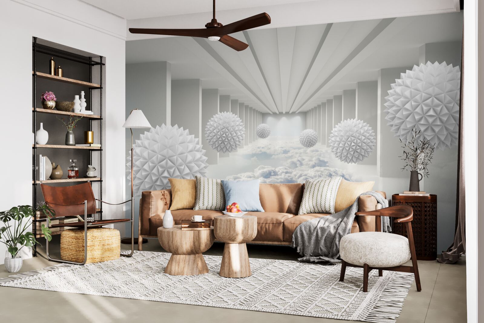 Fototapeta kule nad chmurami