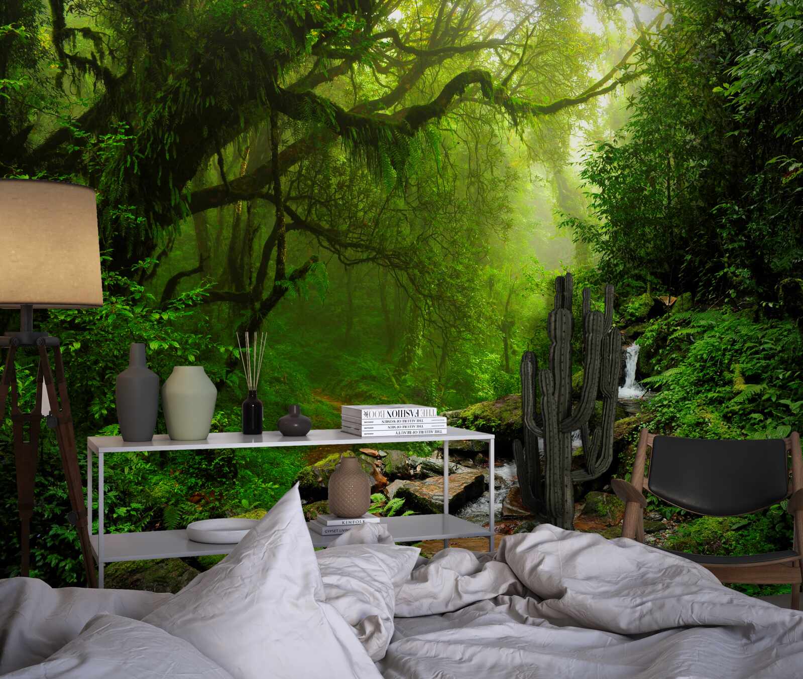 Fototapeta leśny wodospad