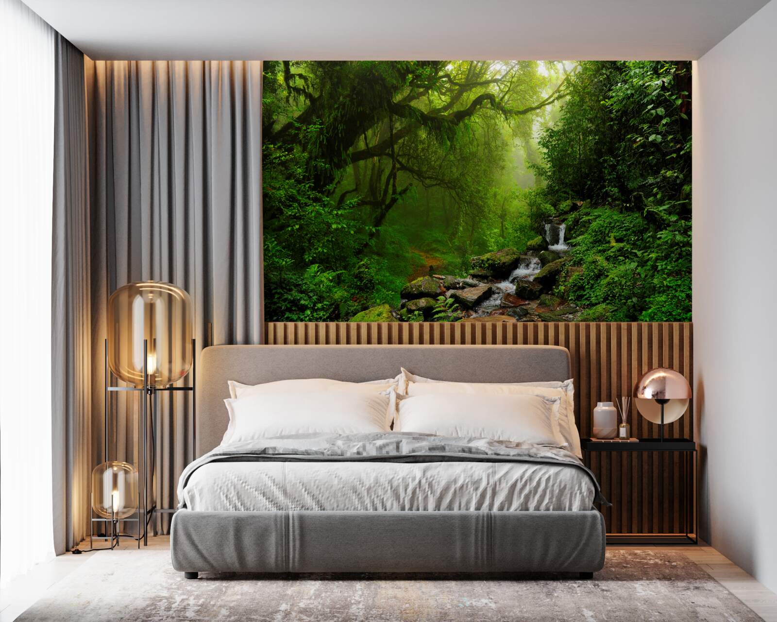 Fototapeta leśny wodospad