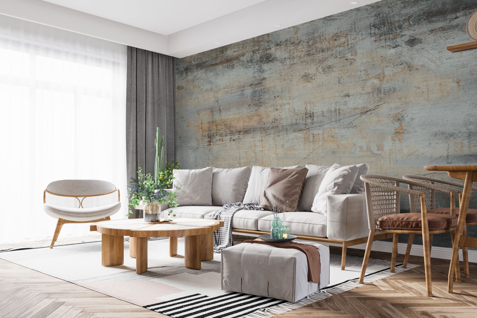 Fototapeta Ściana zdobiona w stylu vintage