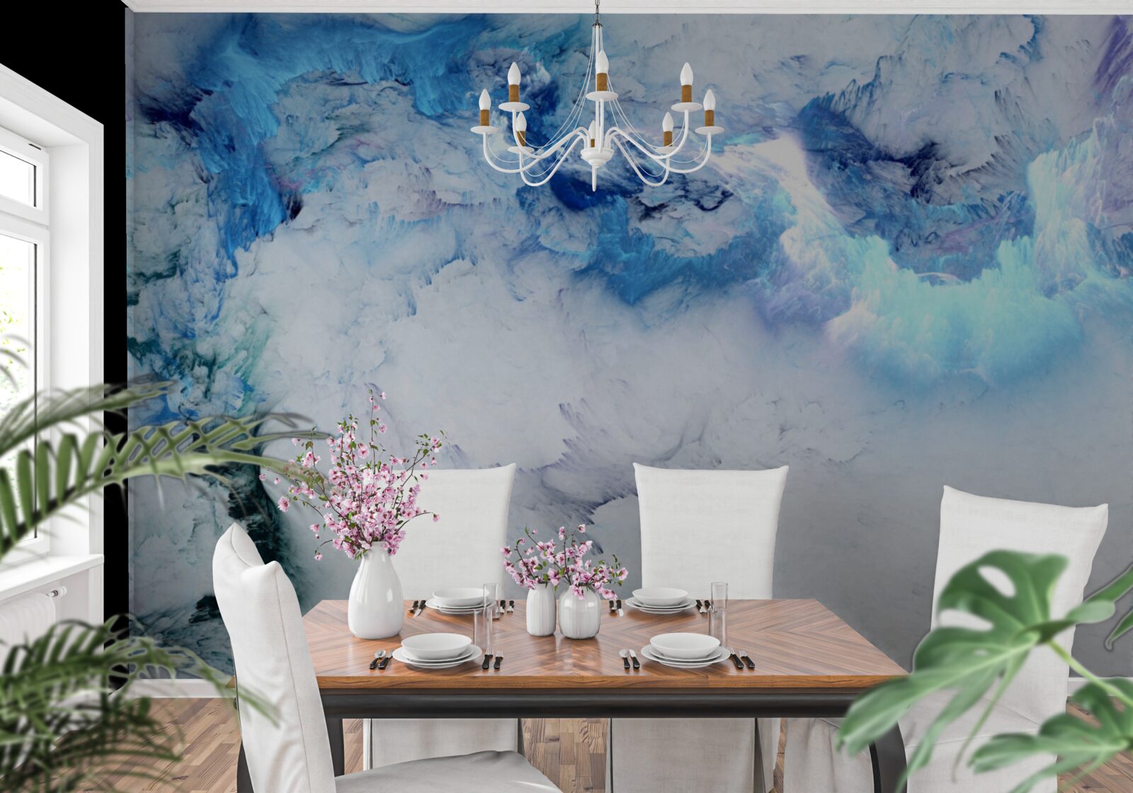 Fototapeta niebieski płyn