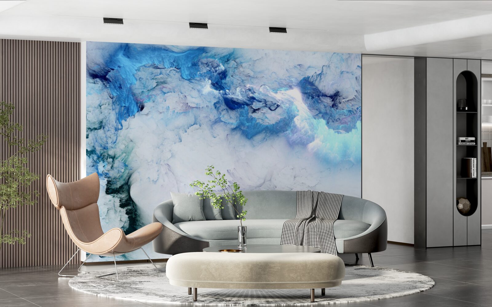 Fototapeta niebieski płyn