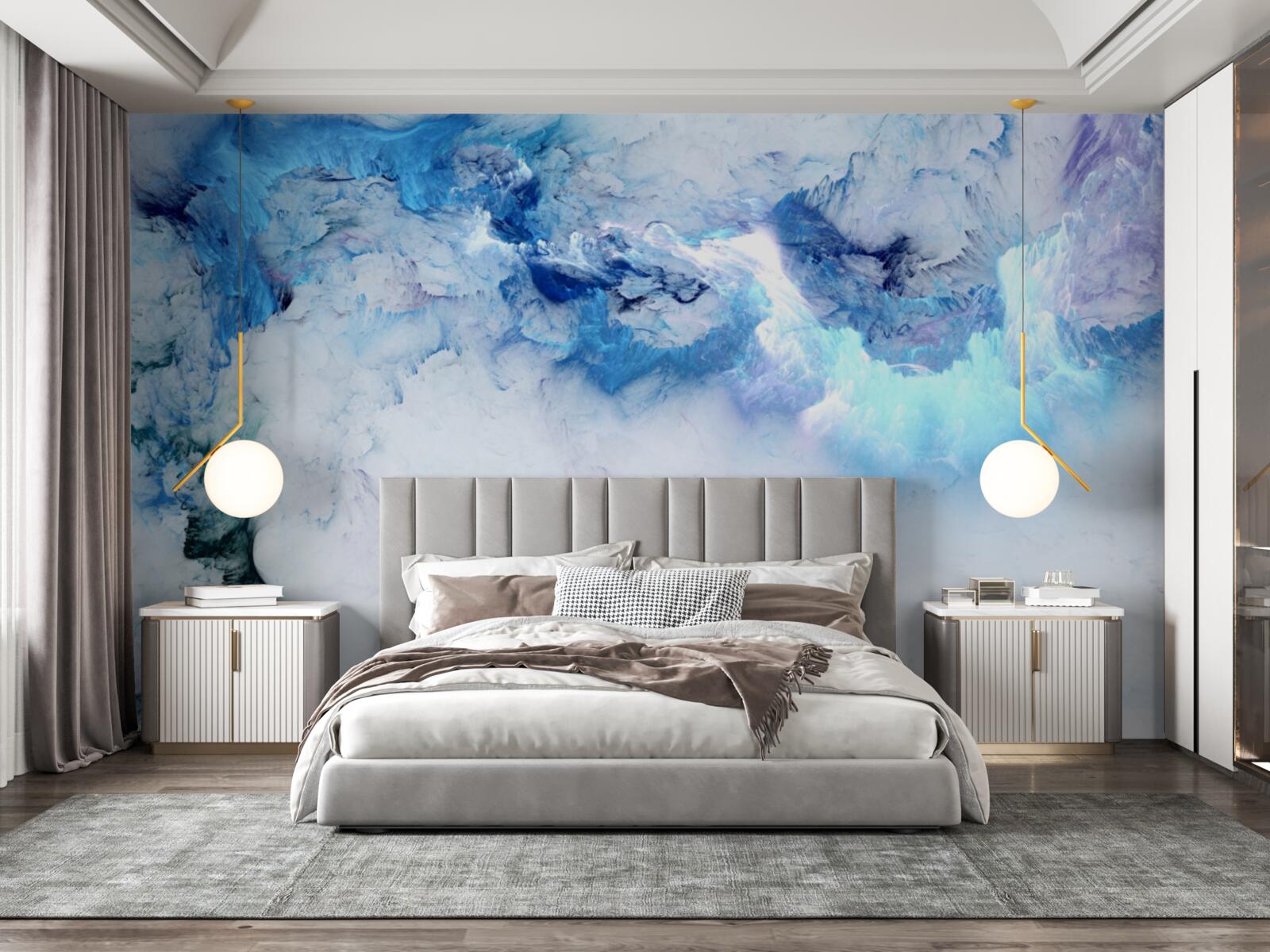 Fototapeta niebieski płyn