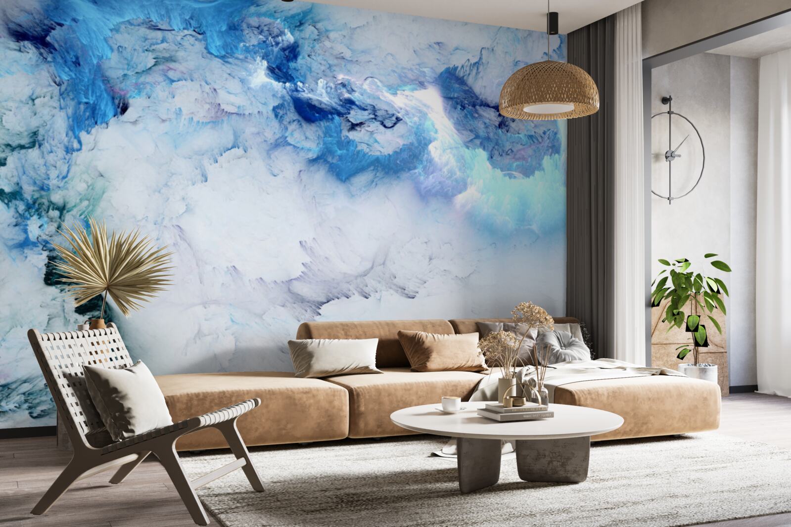 Fototapeta niebieski płyn