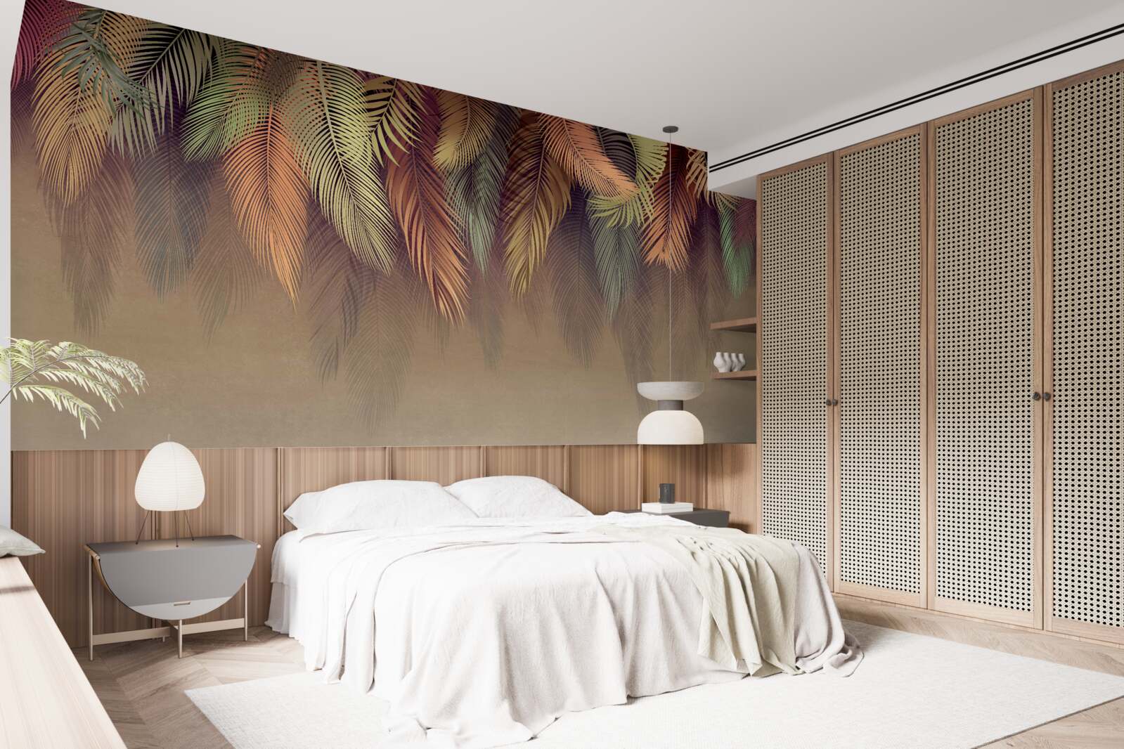 Fototapeta tapeta związana z różowym piórkiem