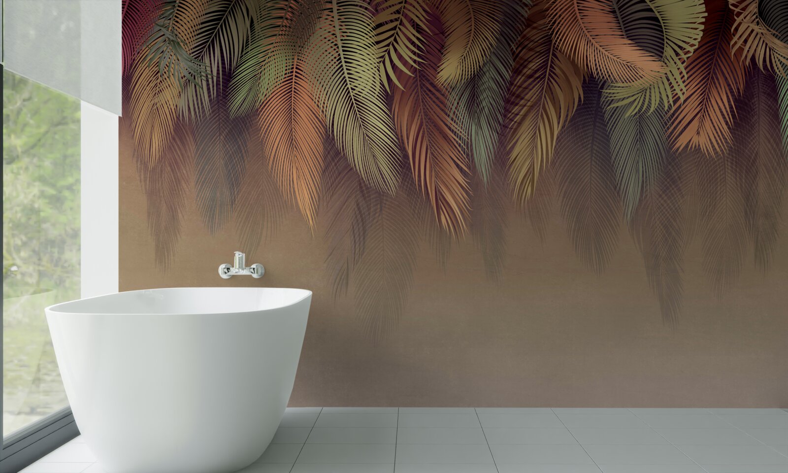 Fototapeta tapeta związana z różowym piórkiem