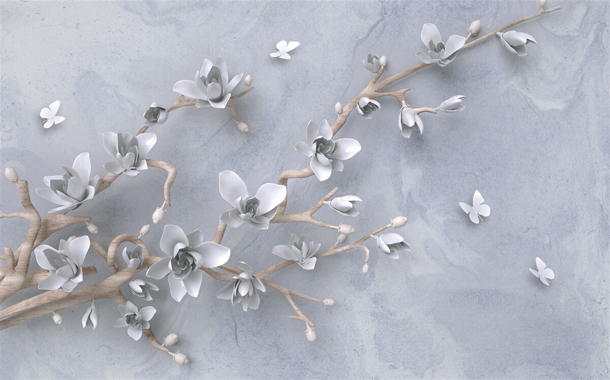 Fototapeta gałąź ozdobiona pąkami