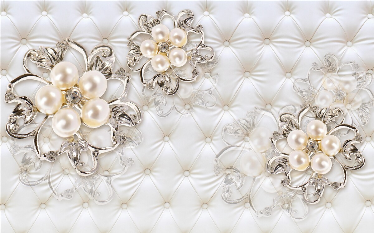 Fototapeta tapicerka z kwiatowym wzorem