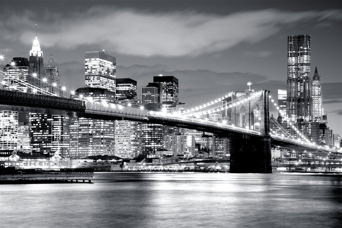 Fototapeta nowy jork w czerni i bieli