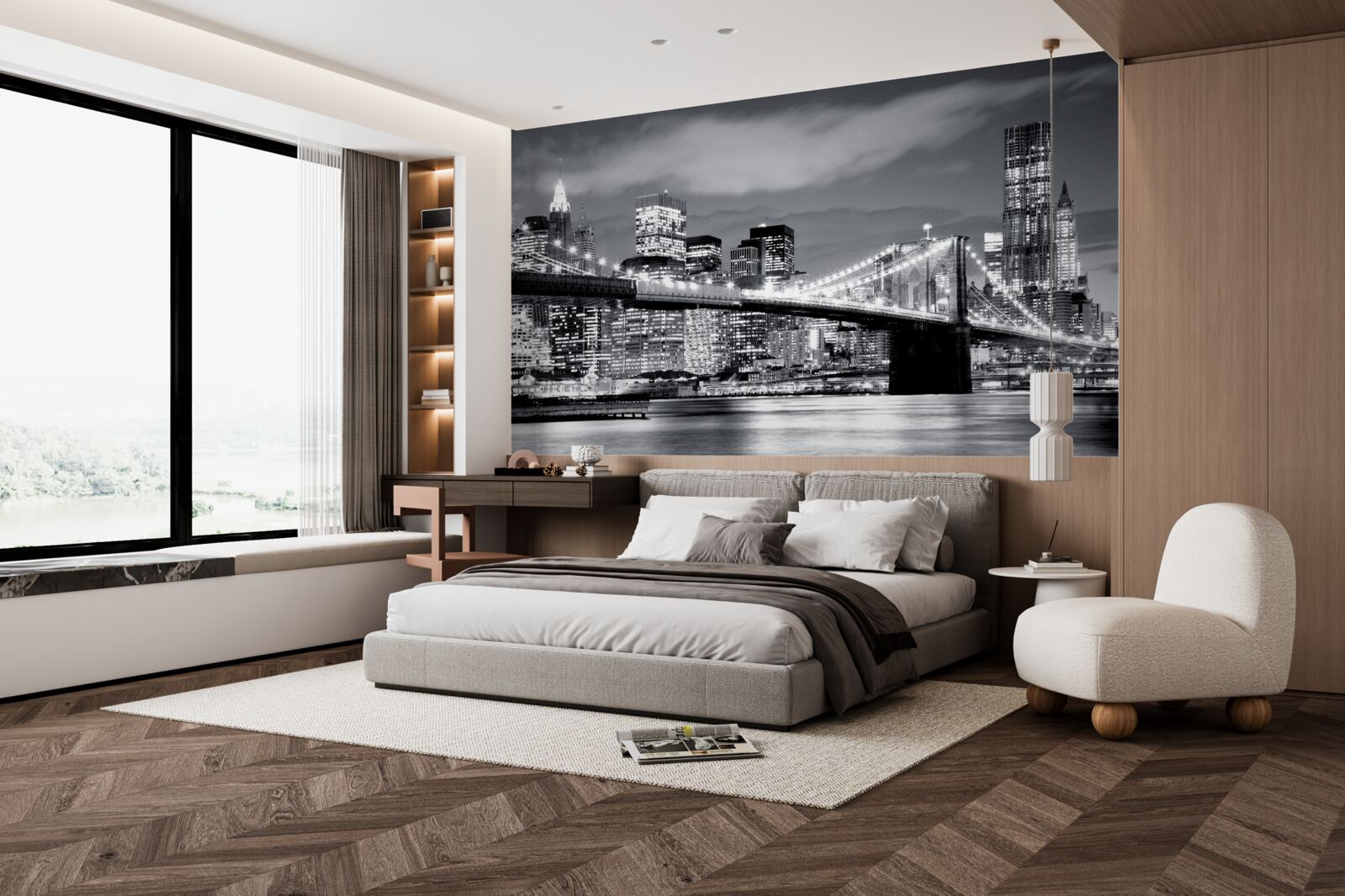 Fototapeta nowy jork w czerni i bieli