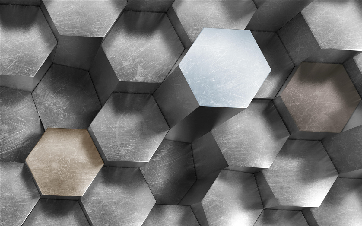 Fototapeta sześciokąty o ogromnej objętości
