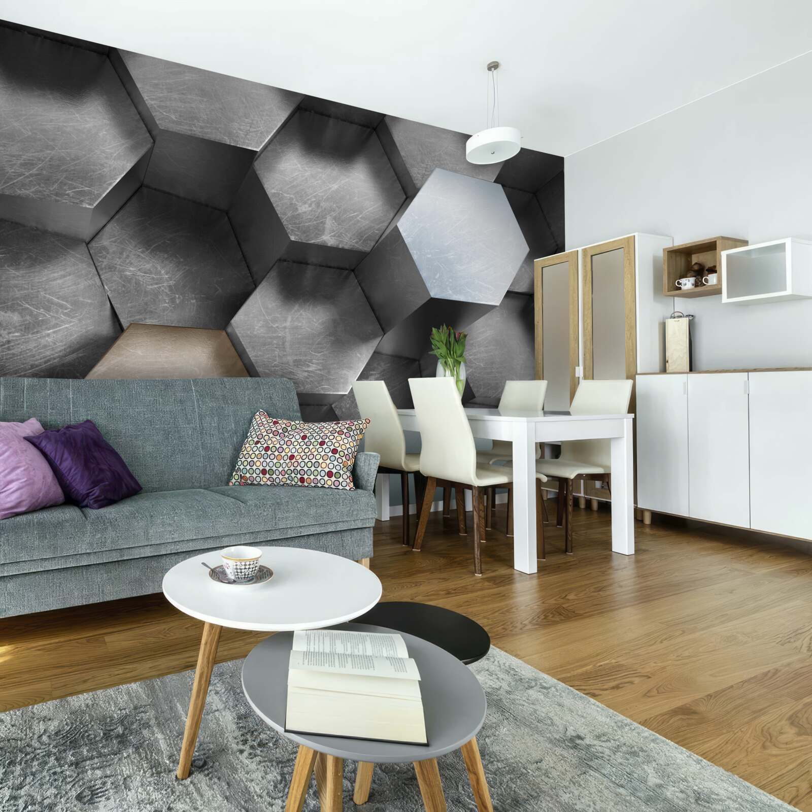 Fototapeta sześciokąty o ogromnej objętości