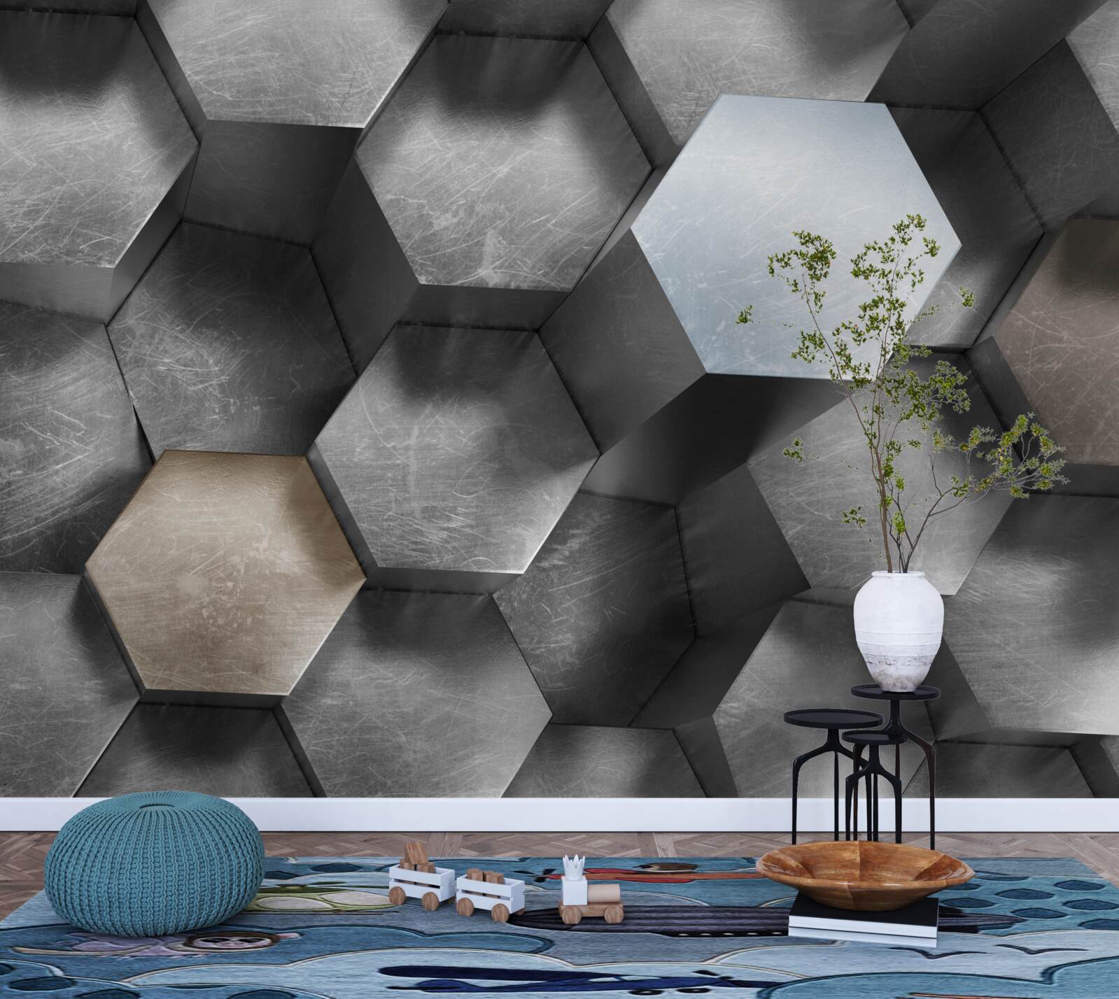 Fototapeta sześciokąty o ogromnej objętości