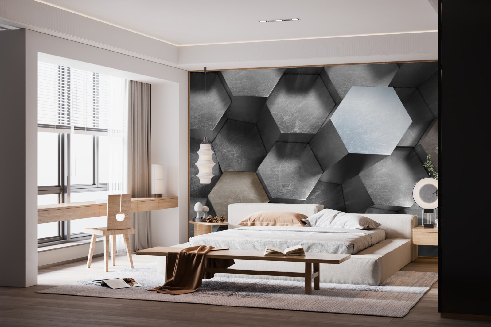 Fototapeta sześciokąty o ogromnej objętości