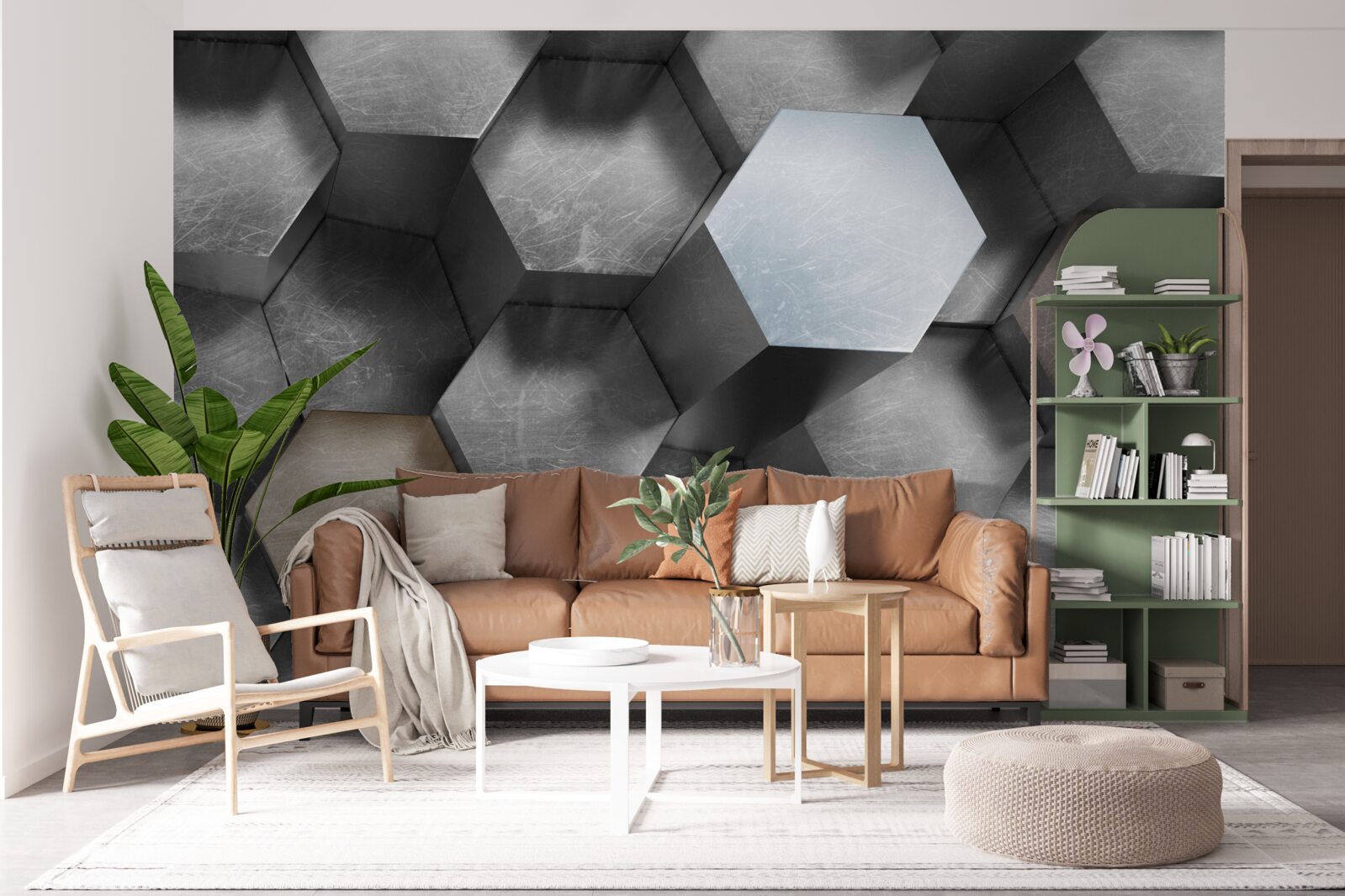 Fototapeta sześciokąty o ogromnej objętości