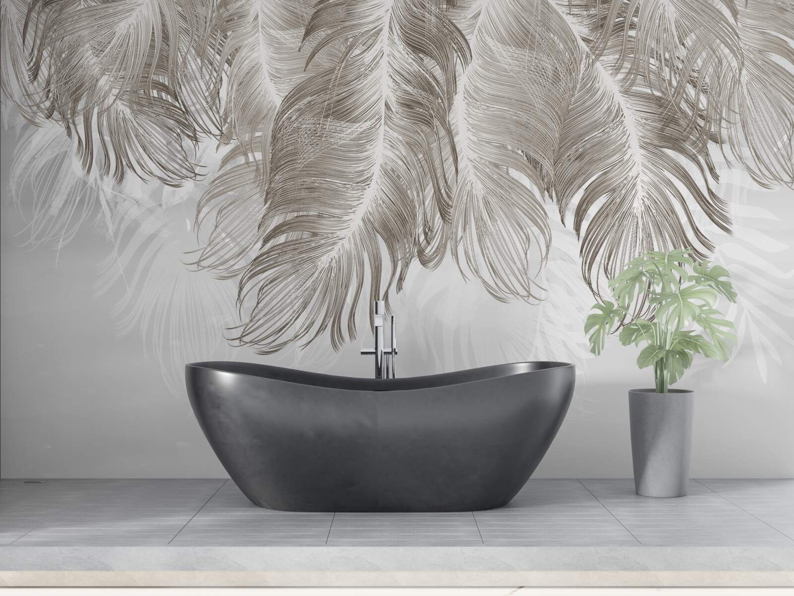 Fototapeta brązowe pióra