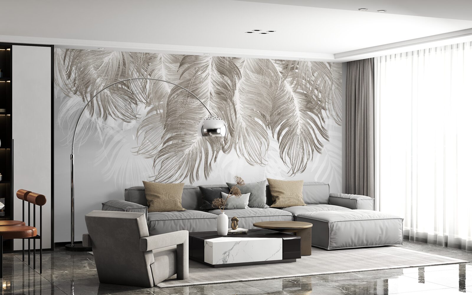 Fototapeta brązowe pióra