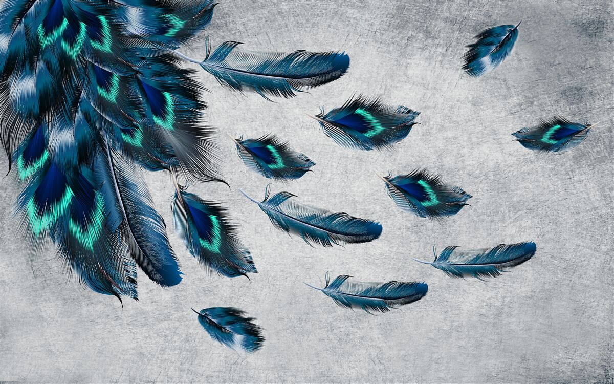 Fototapeta zielone pióropusze