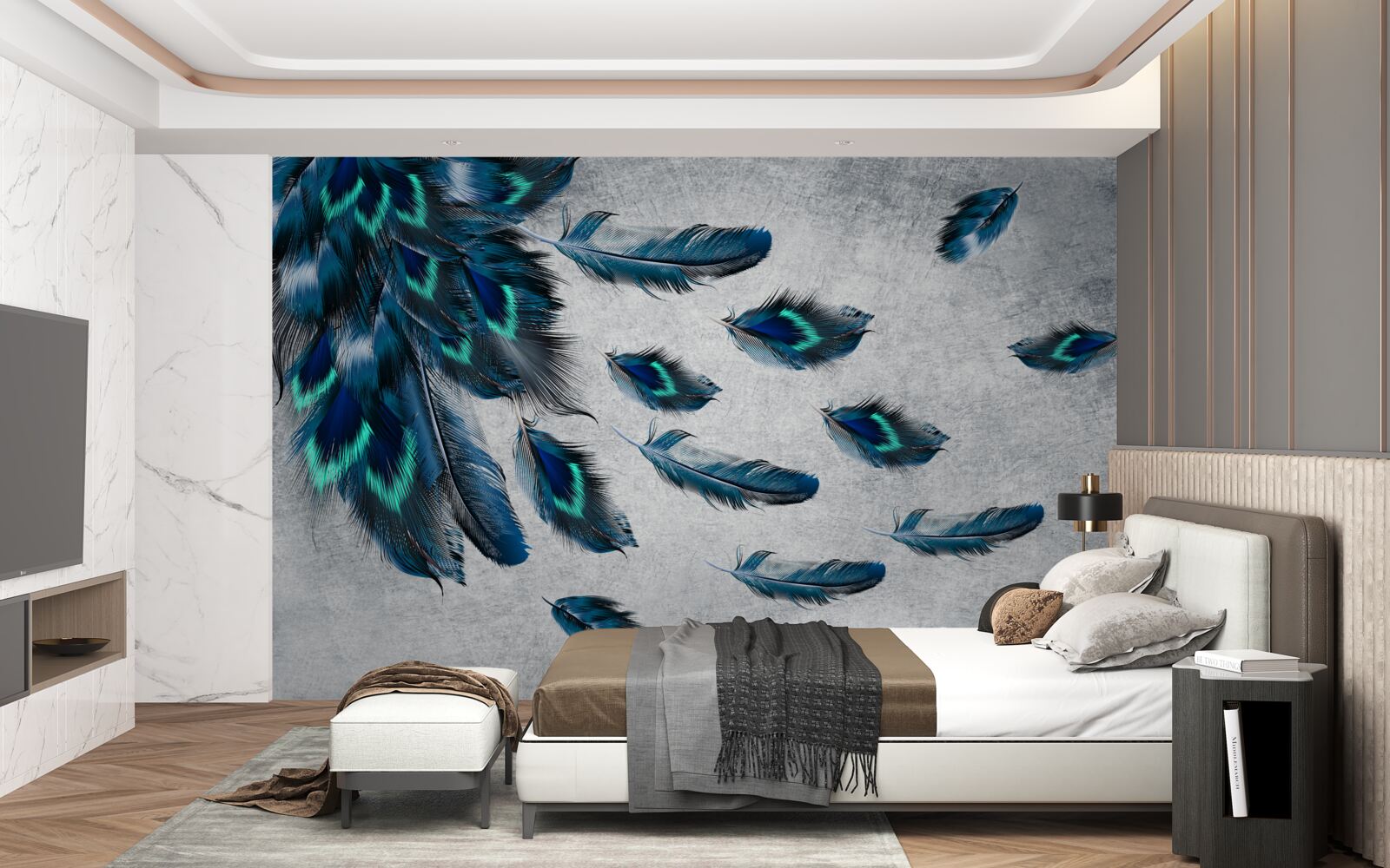 Fototapeta zielone pióropusze