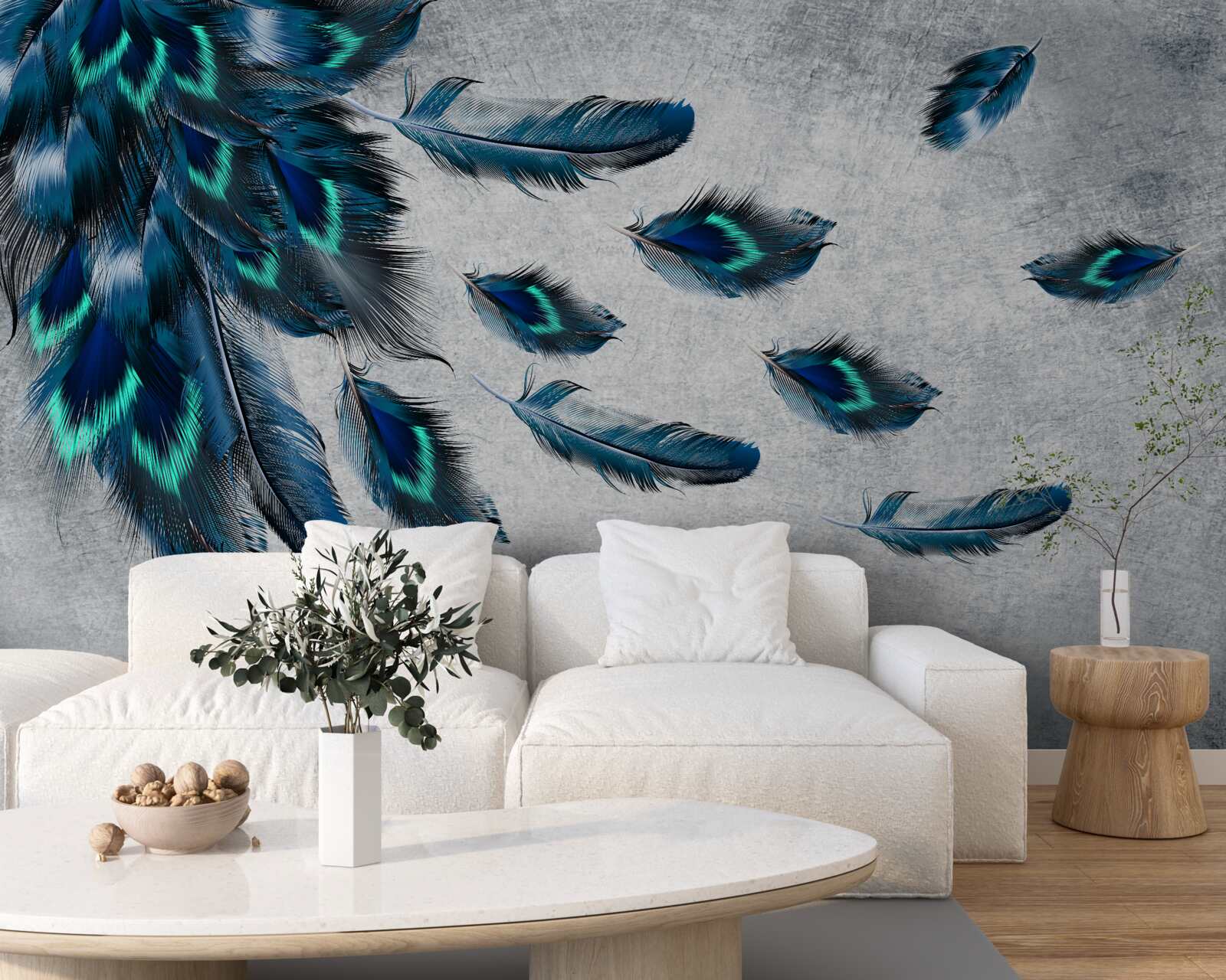 Fototapeta zielone pióropusze