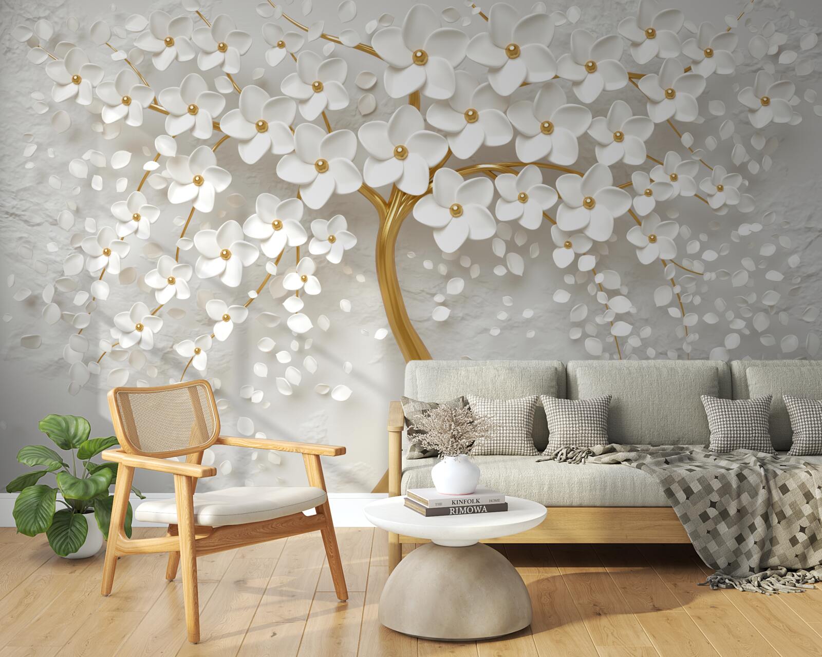 Fototapeta białe drzewo