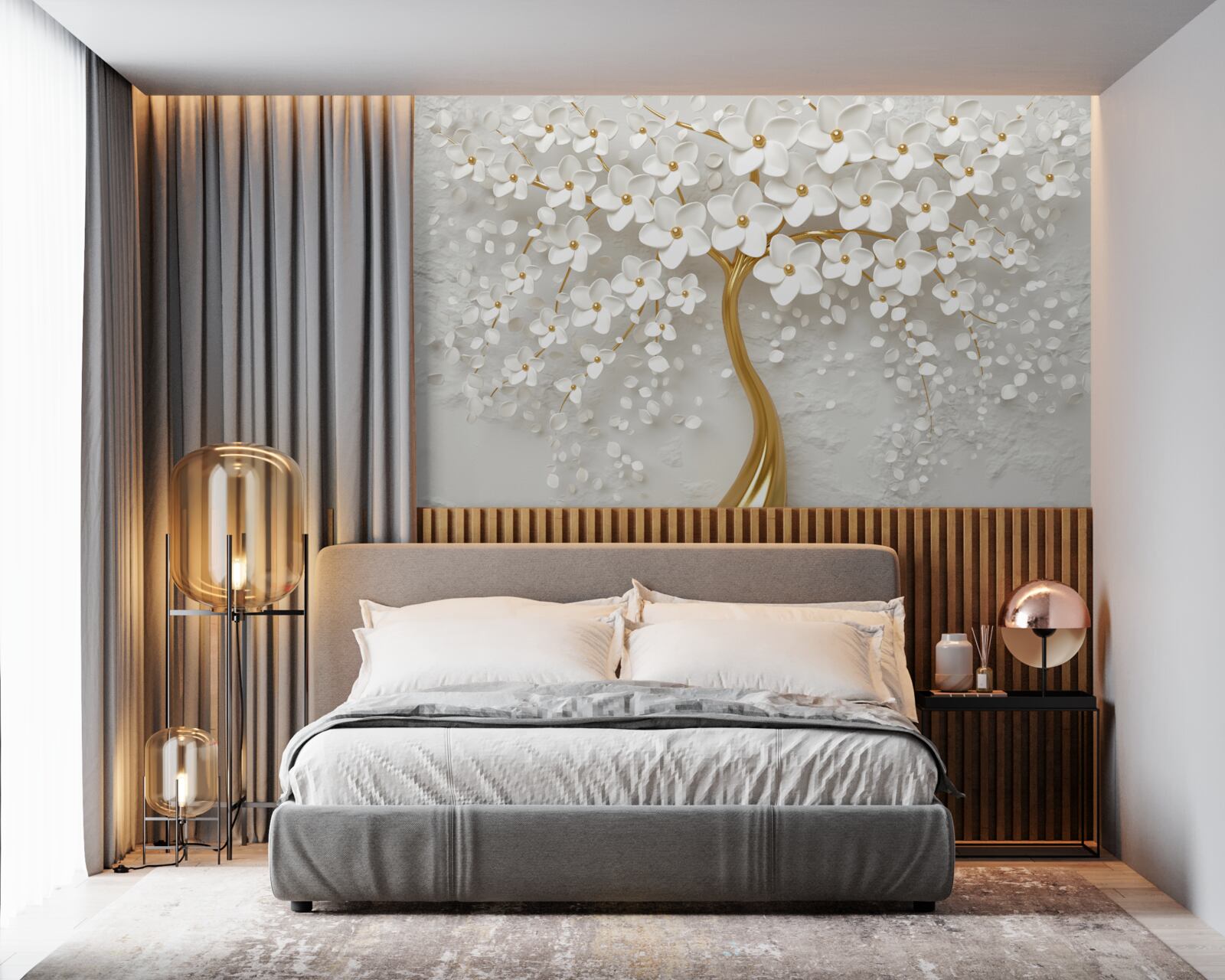 Fototapeta białe drzewo