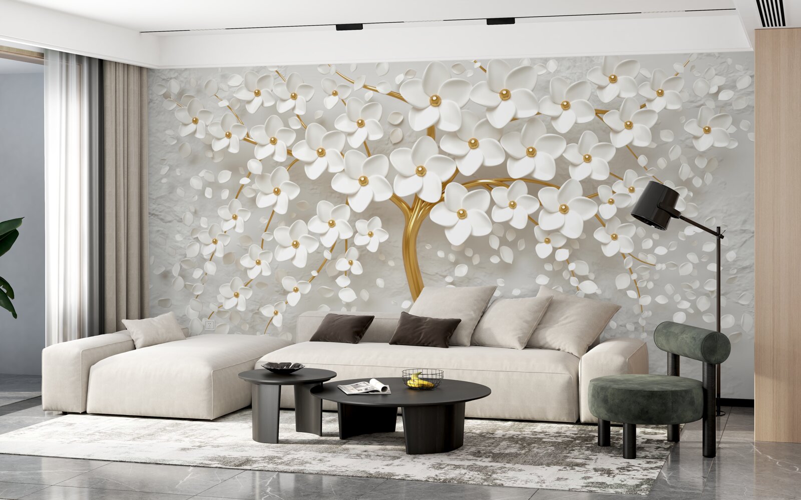 Fototapeta białe drzewo