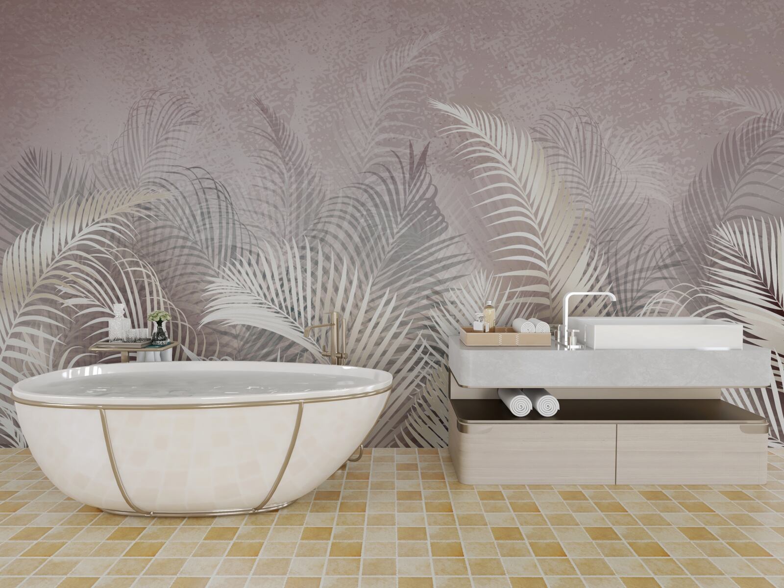 Fototapeta liście palmowe