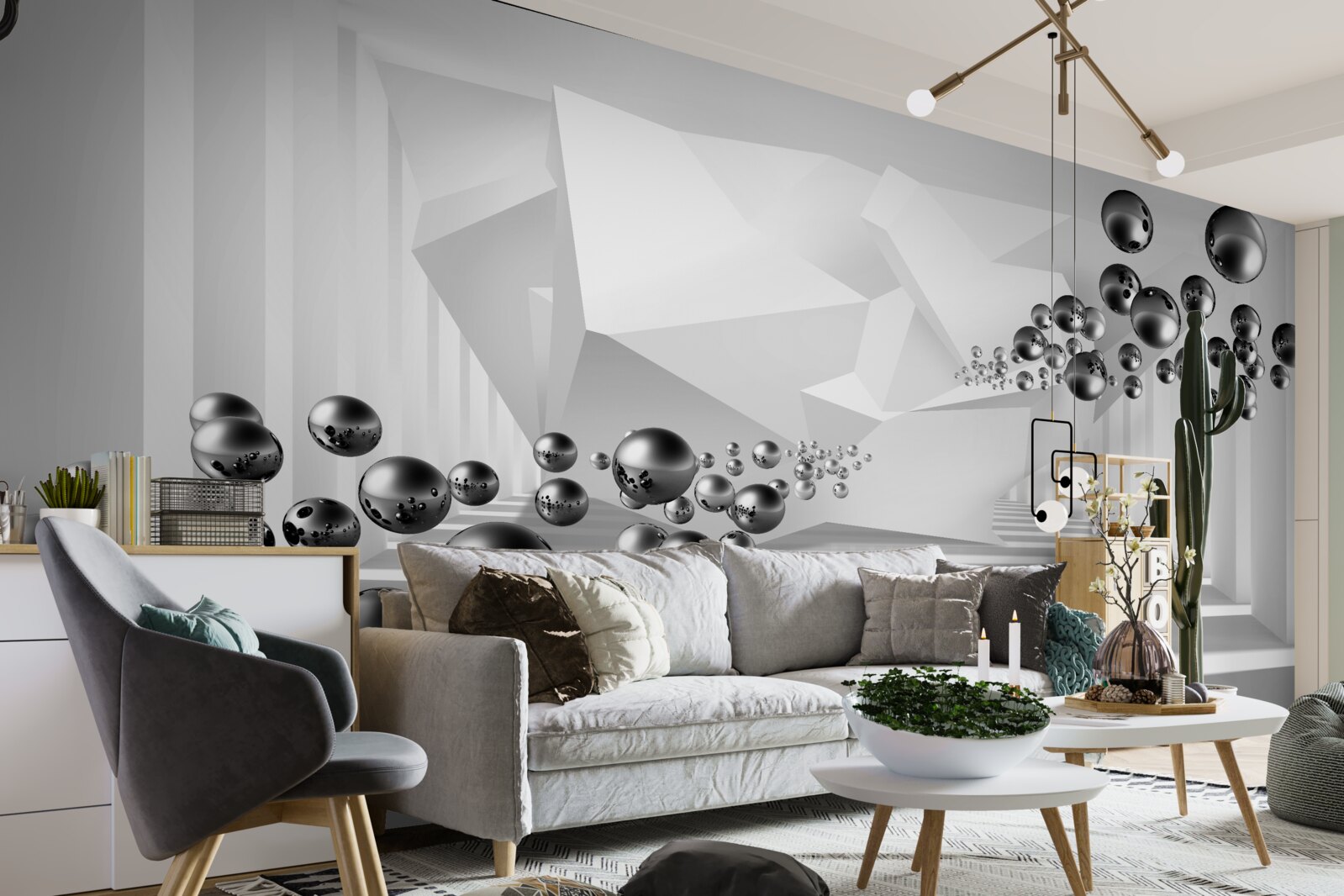 Fototapeta metalowe kulki