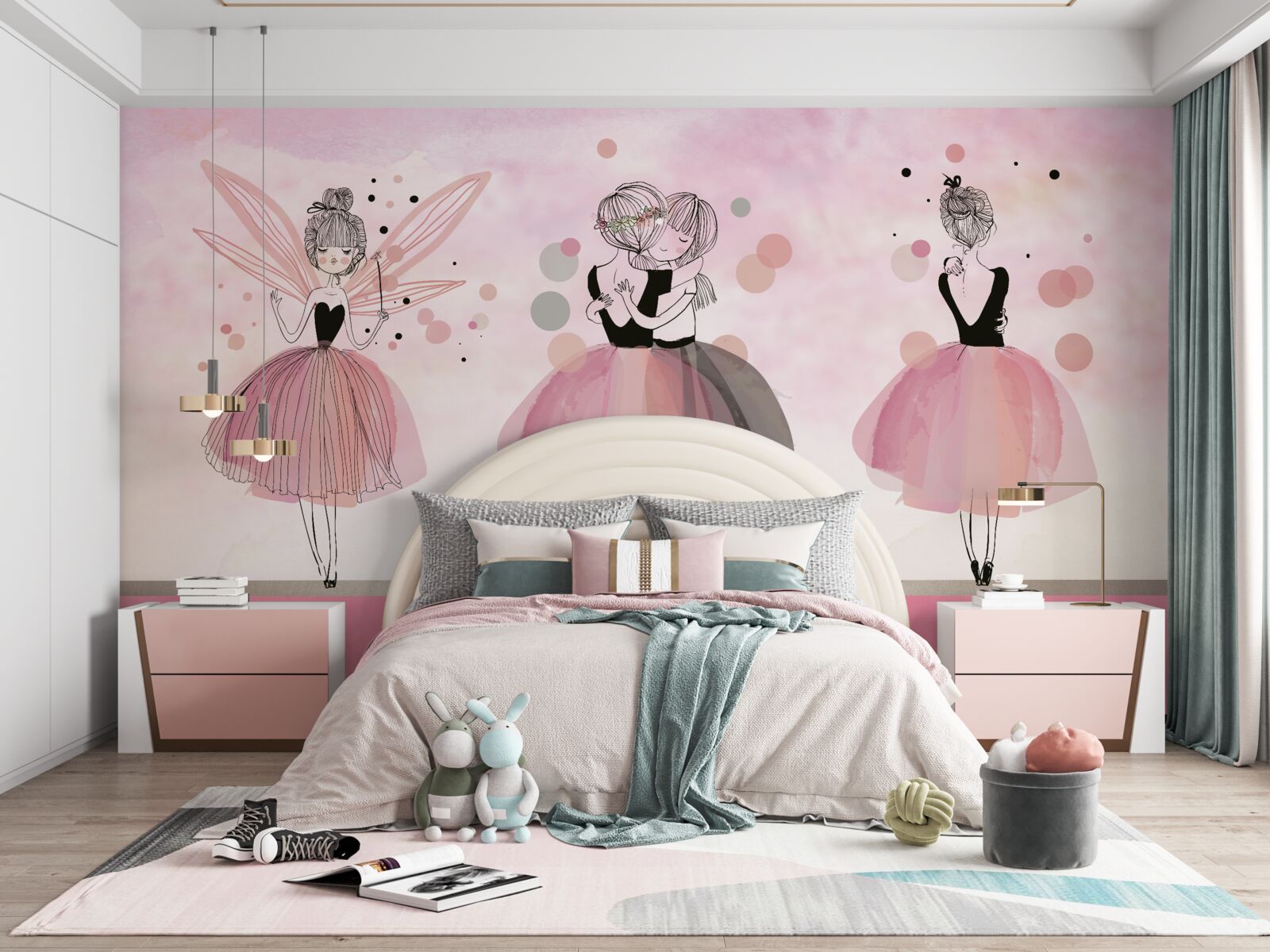 Fototapeta różowa sukienka i ubrania