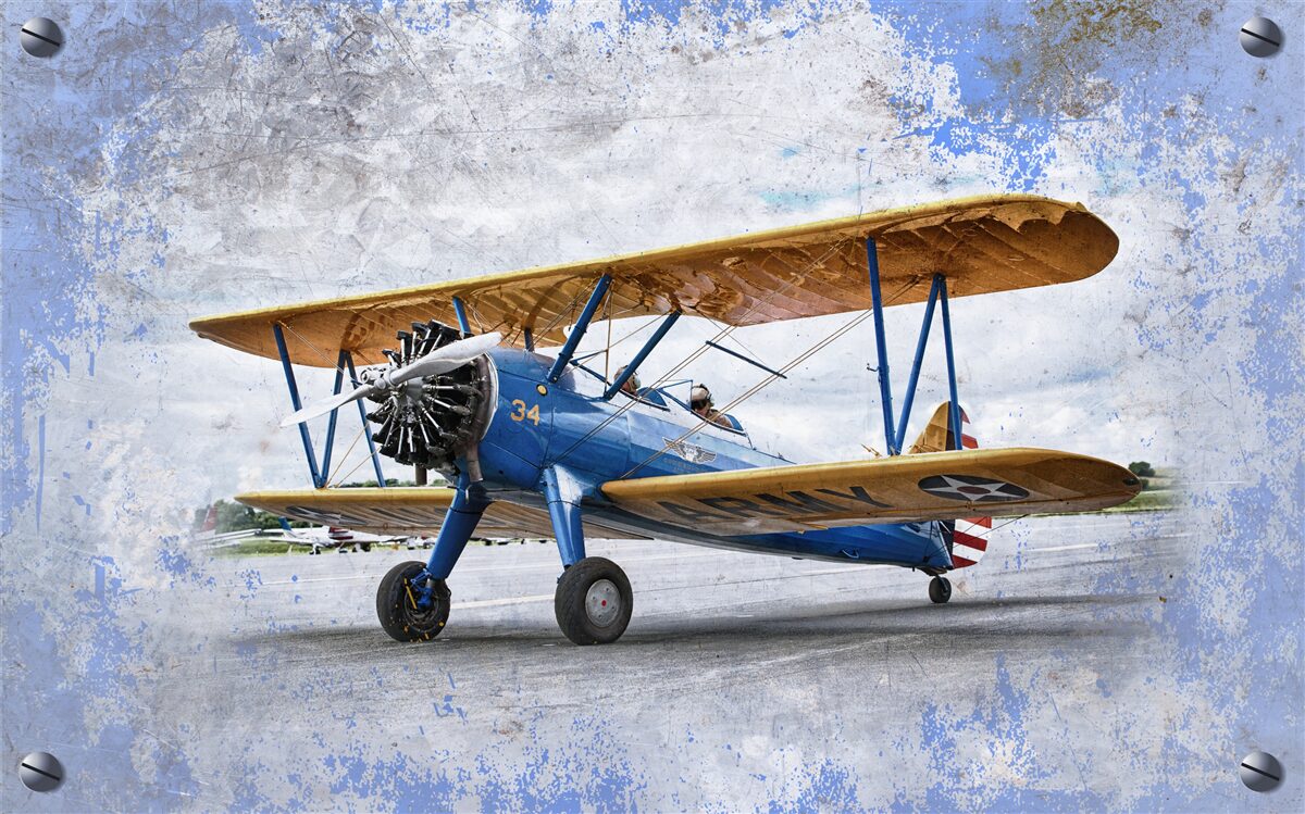 Fototapeta samolot, samolot i dwupłatowiec