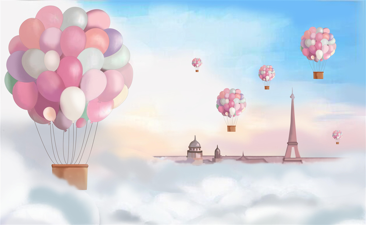 Fototapeta róż i korytarz