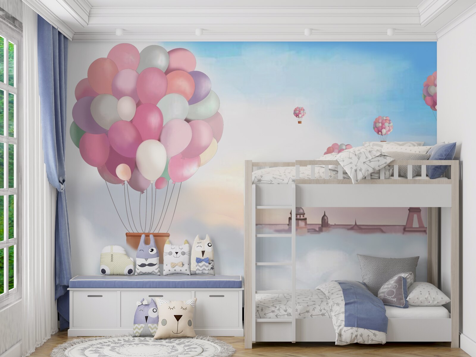 Fototapeta róż i korytarz