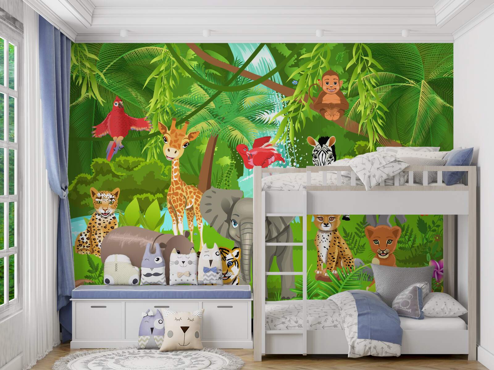 Fototapeta stworzenie w krzaku