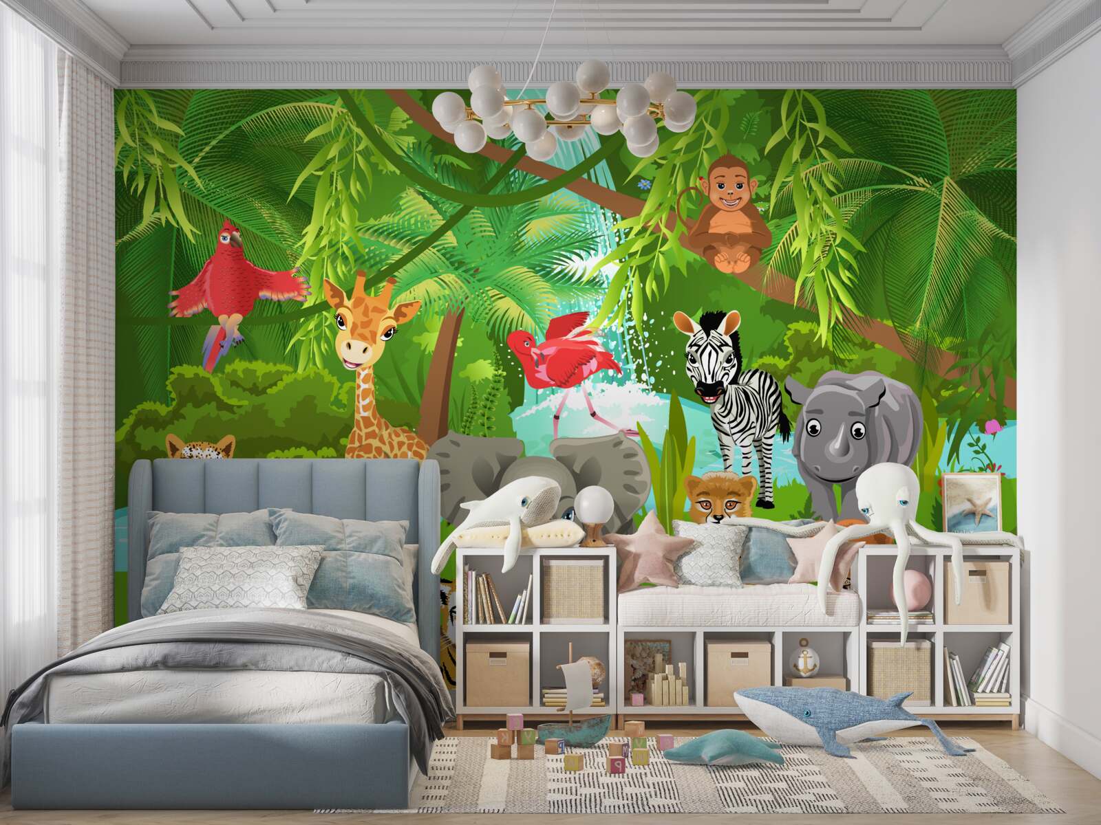 Fototapeta stworzenie w krzaku