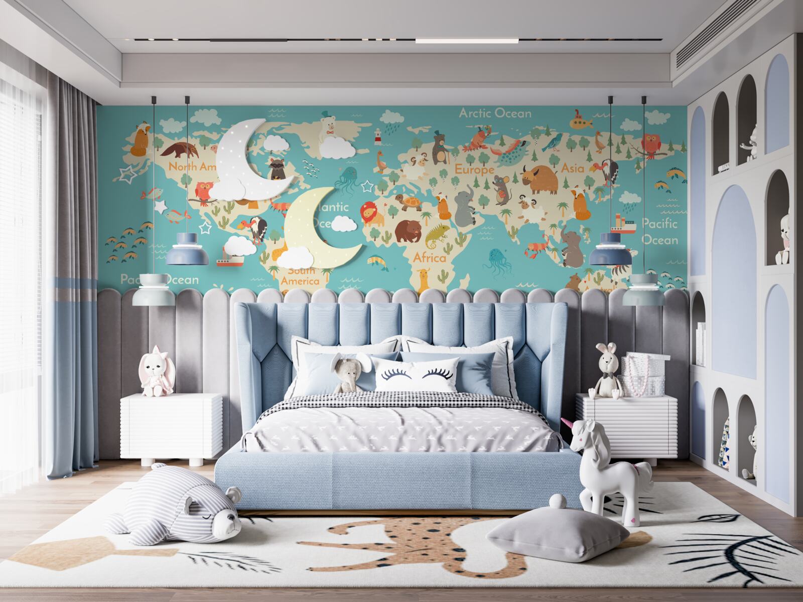 Fototapeta turkusowa karta cienia