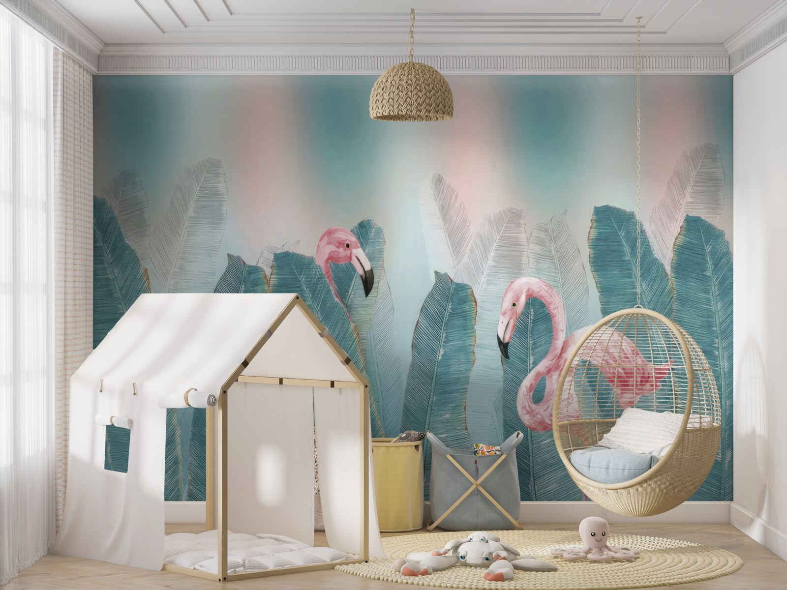 Fototapeta różowy flaming