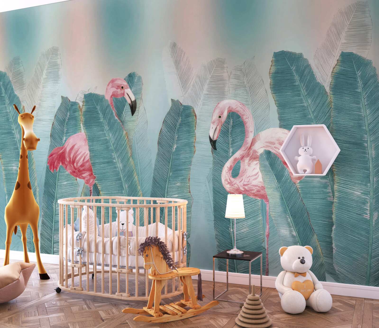 Fototapeta różowy flaming