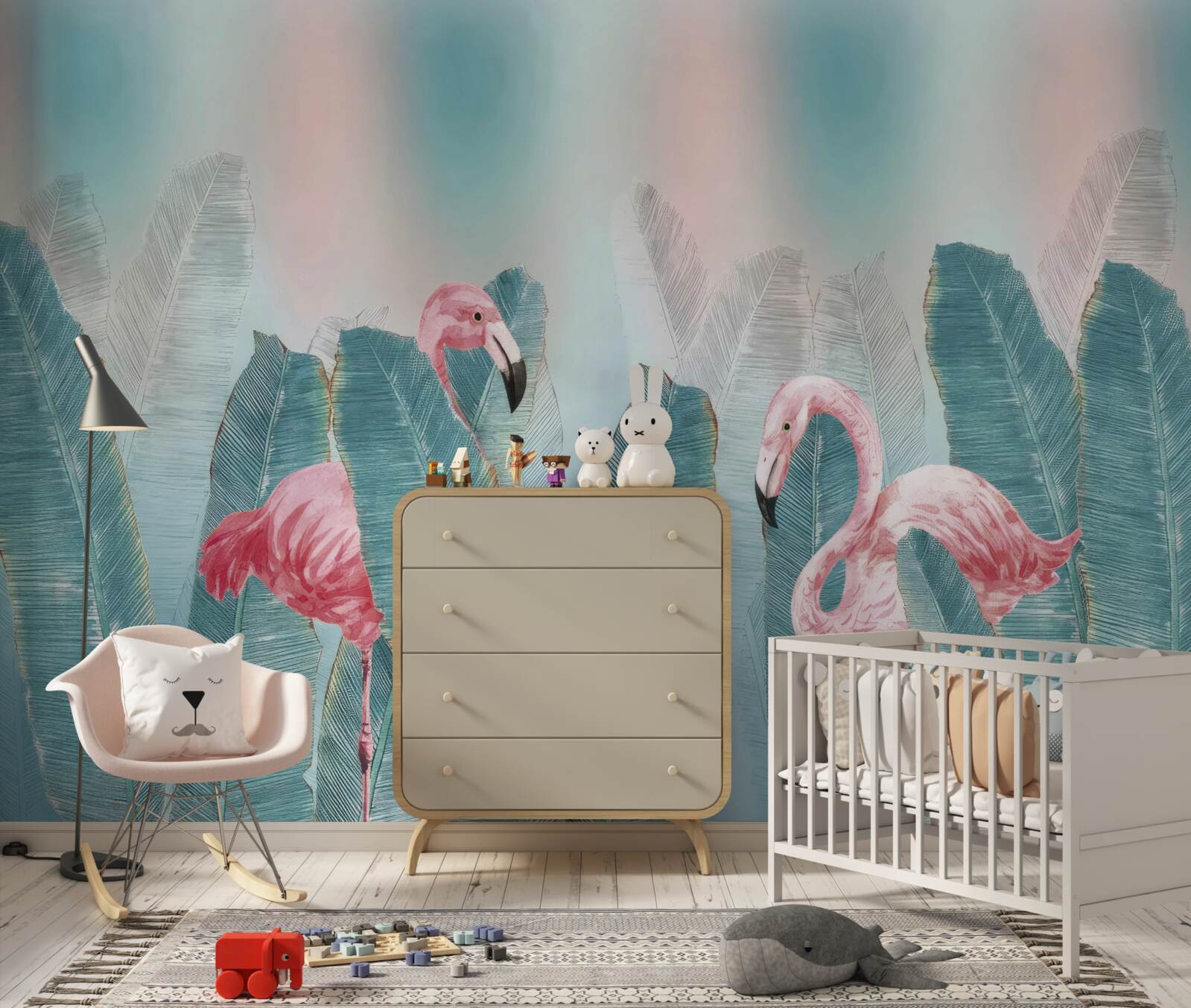 Fototapeta różowy flaming