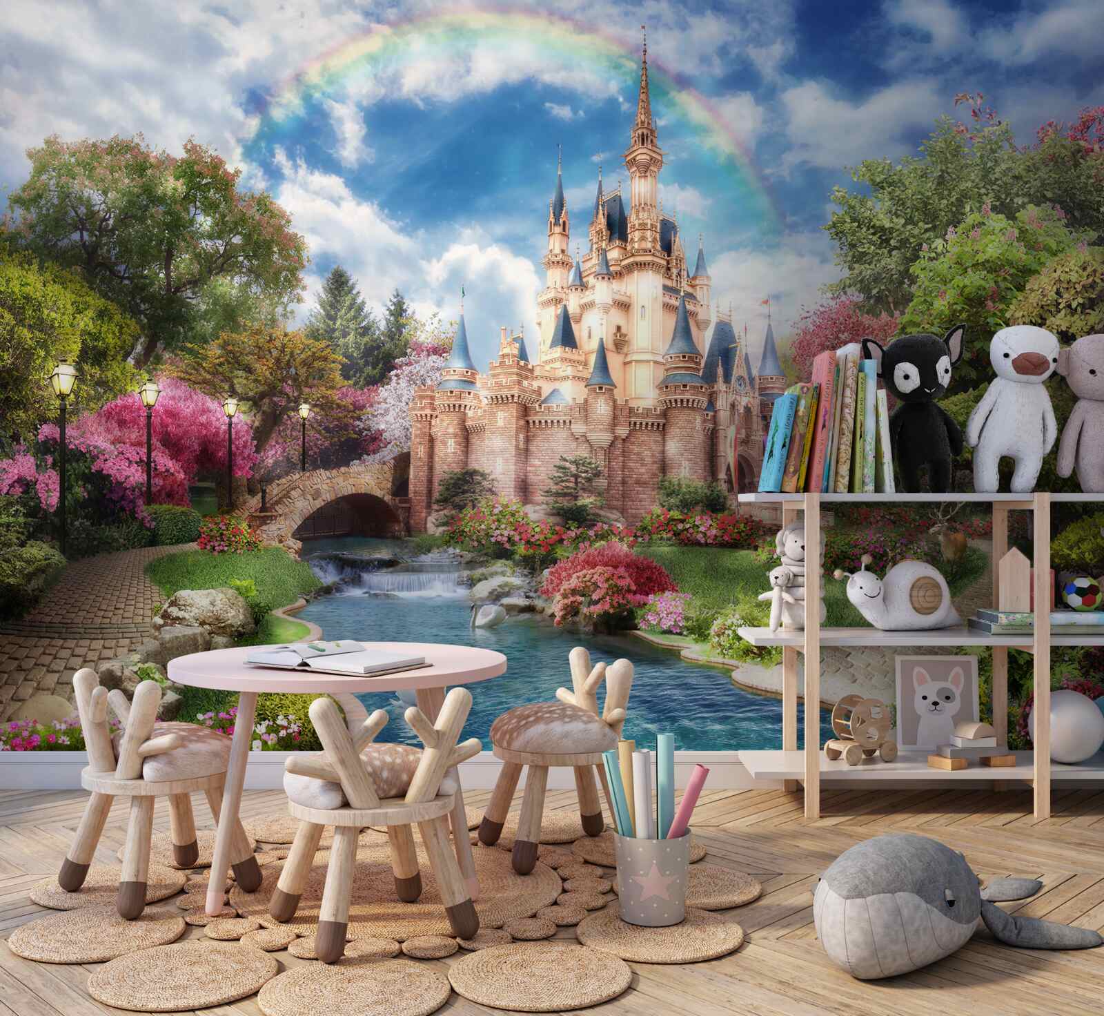 Fototapeta zamek ogrodowy