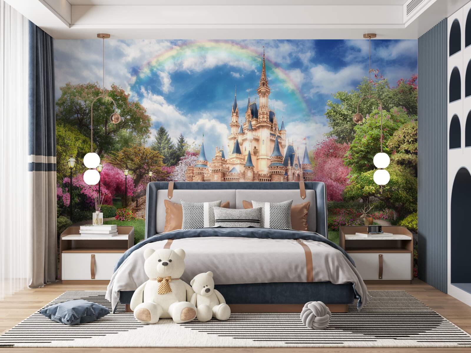 Fototapeta zamek ogrodowy