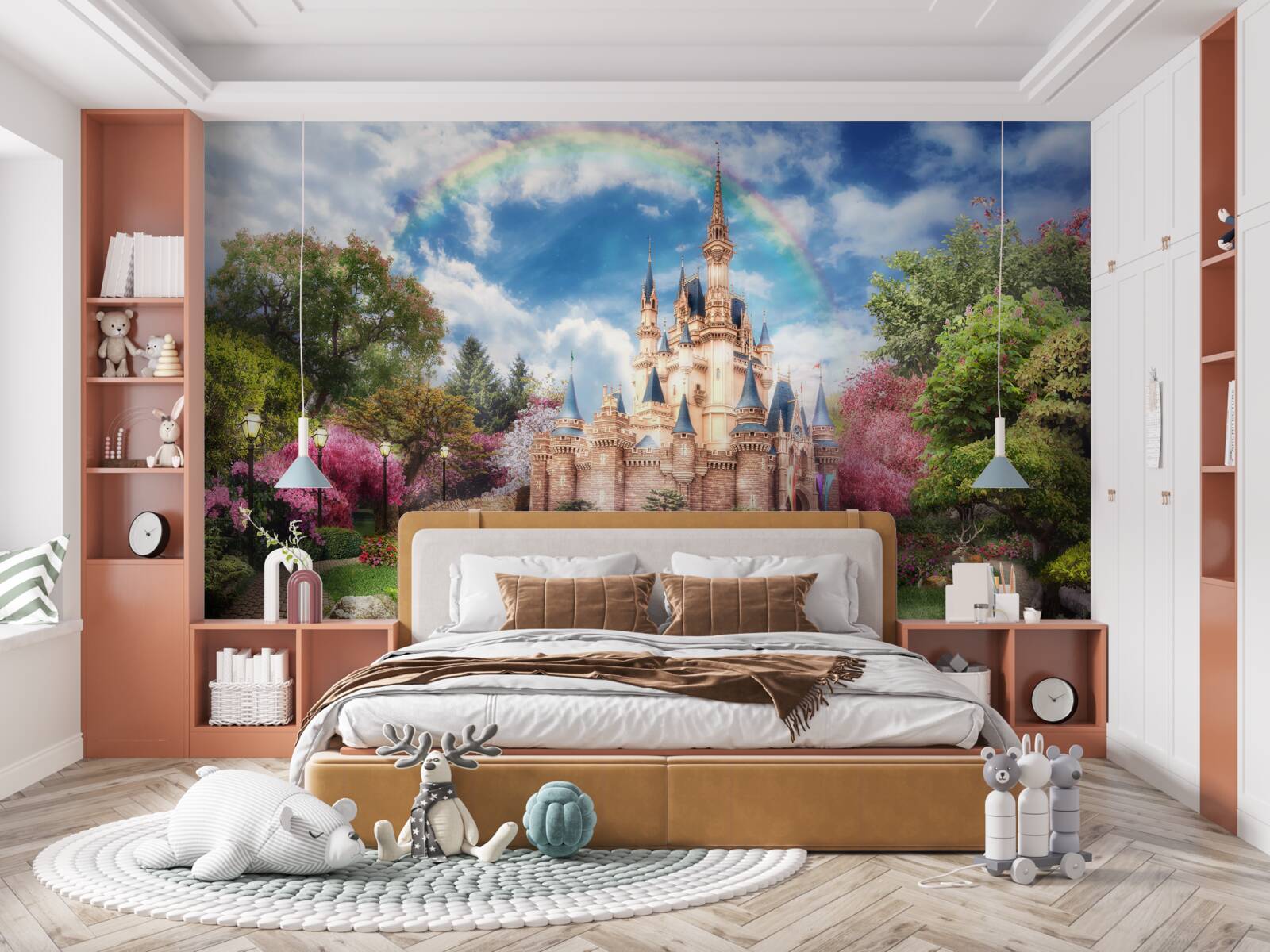 Fototapeta zamek ogrodowy