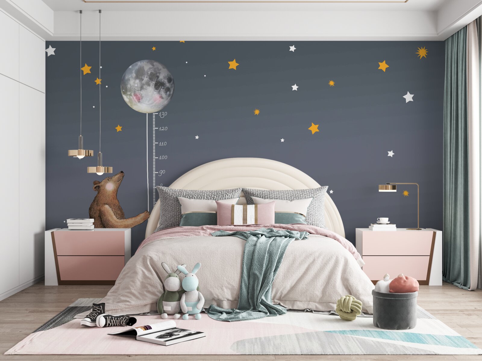 Fototapeta przestrzeń niebieska usiana gwiazdami