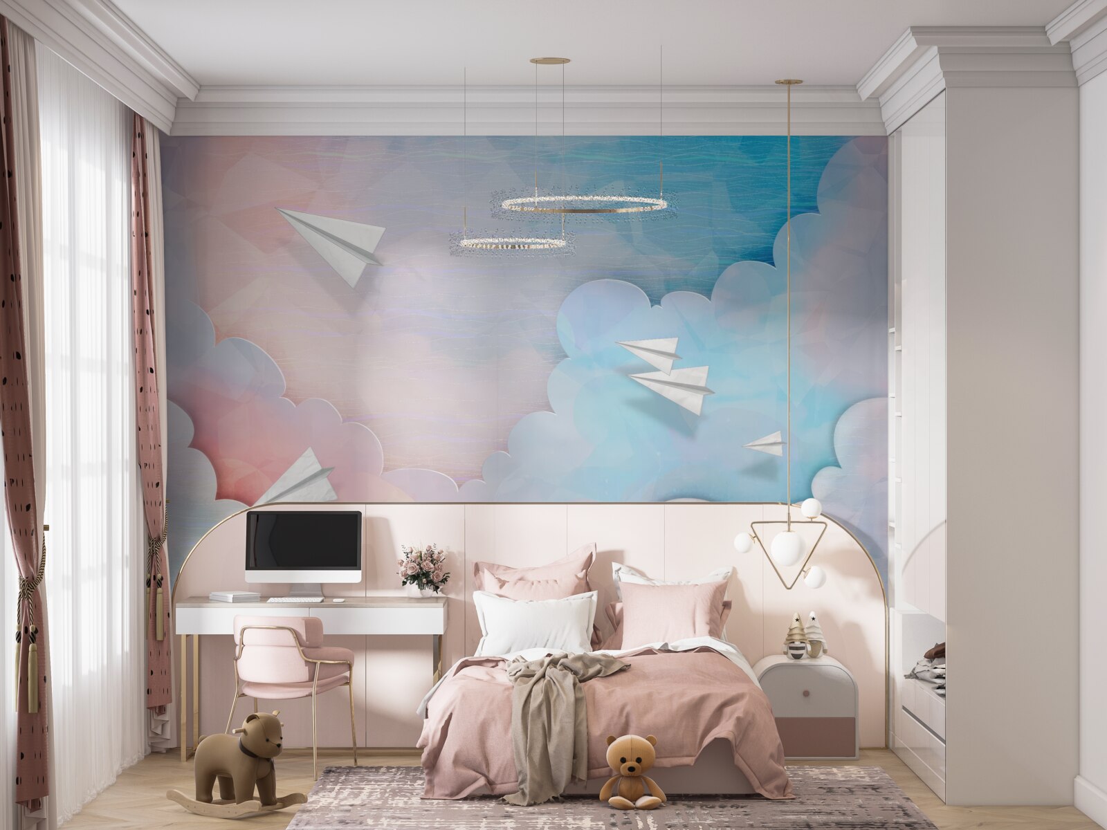 Fototapeta niebo, ściana i kolor niebieski