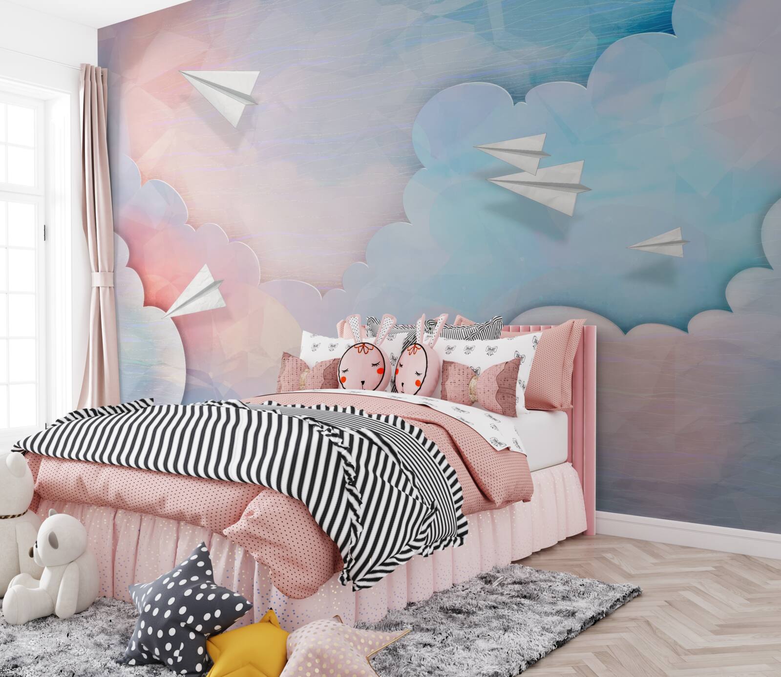 Fototapeta niebo, ściana i kolor niebieski