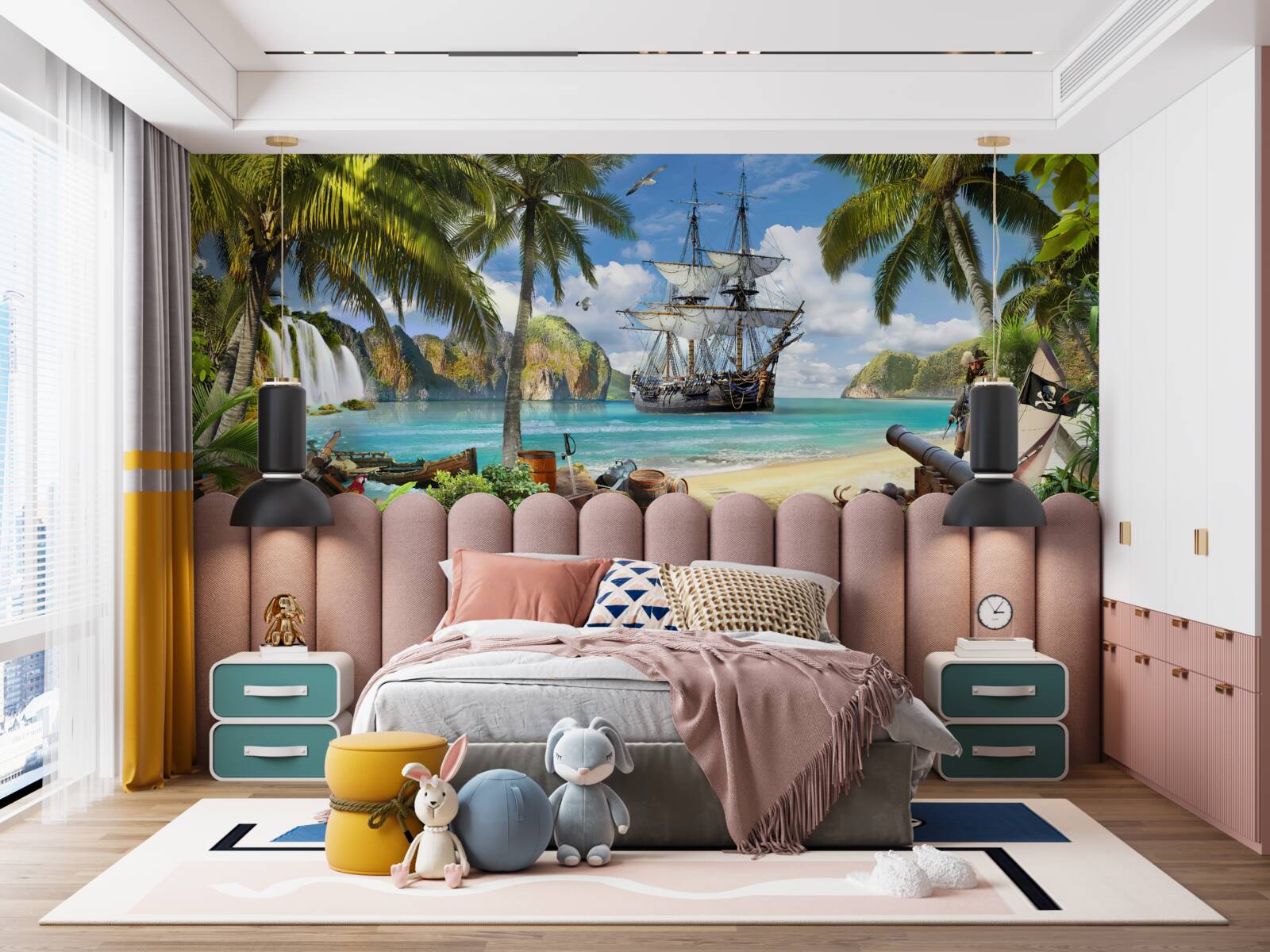 Fototapeta samochód, karawela i galeon