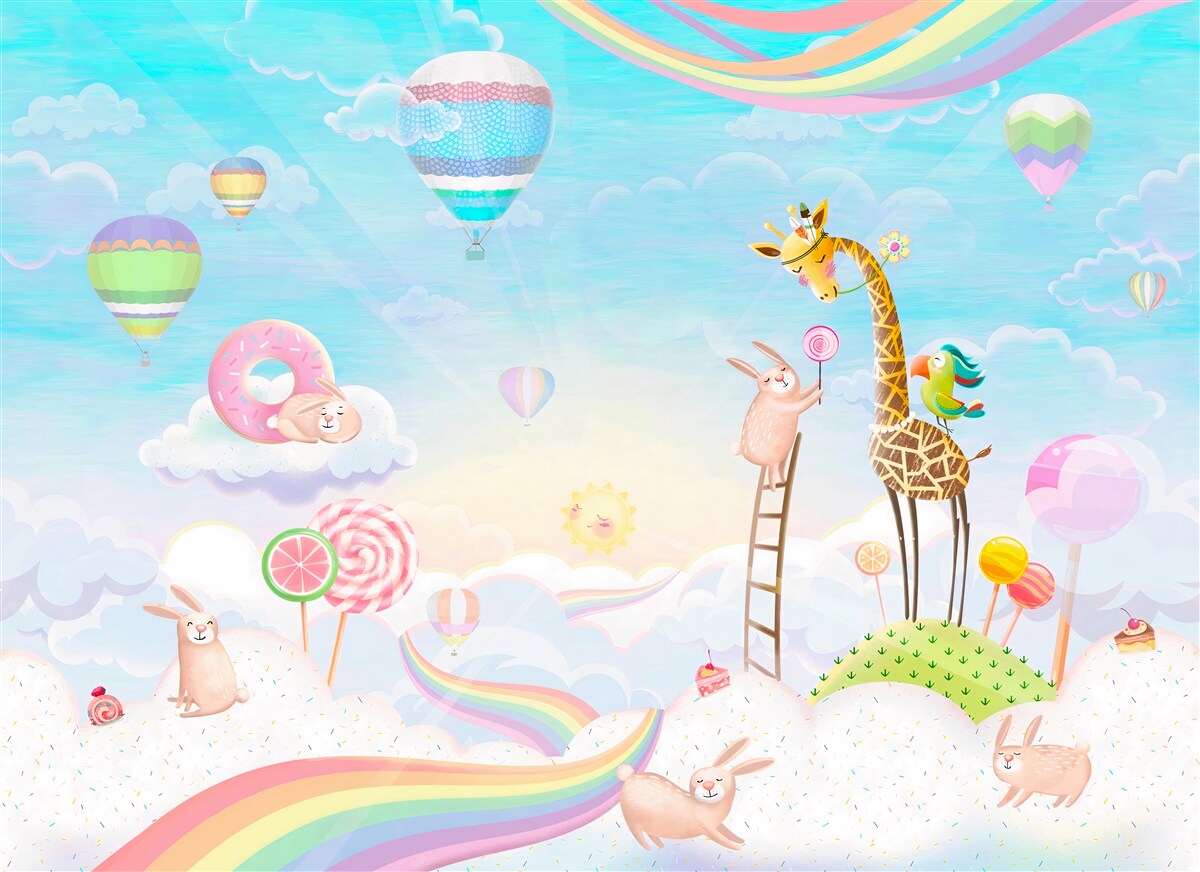 Fototapeta żyrafa z żyrafami