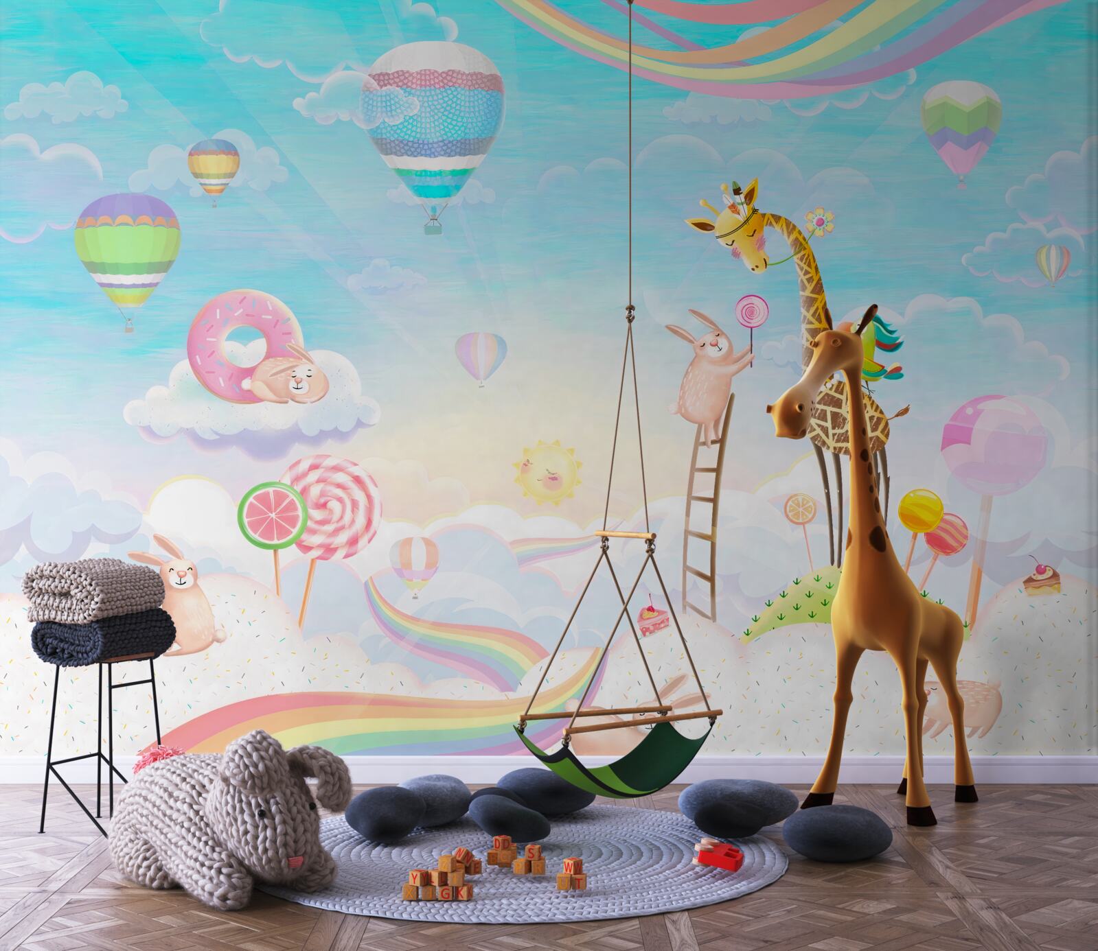 Fototapeta żyrafa z żyrafami