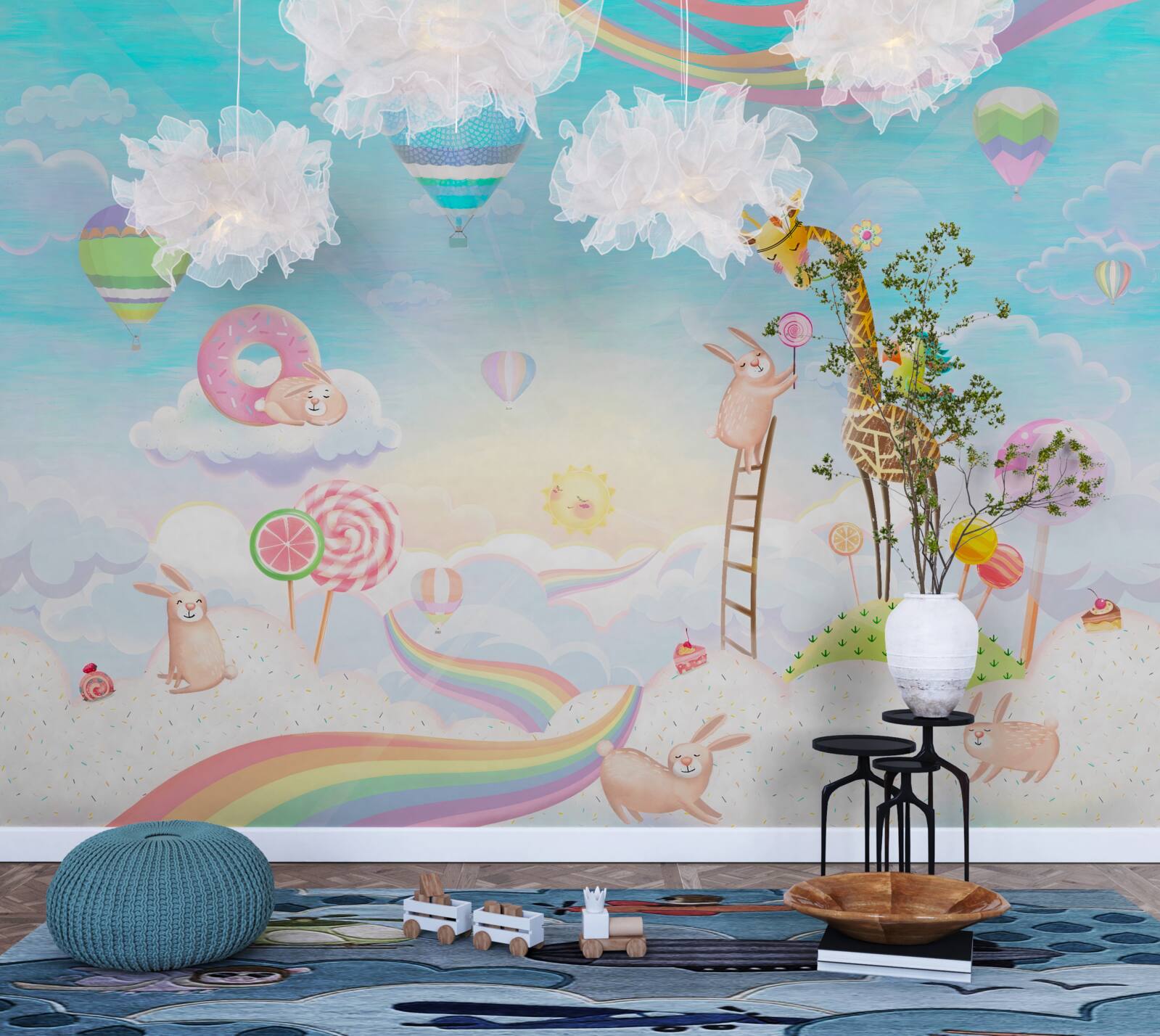 Fototapeta żyrafa z żyrafami