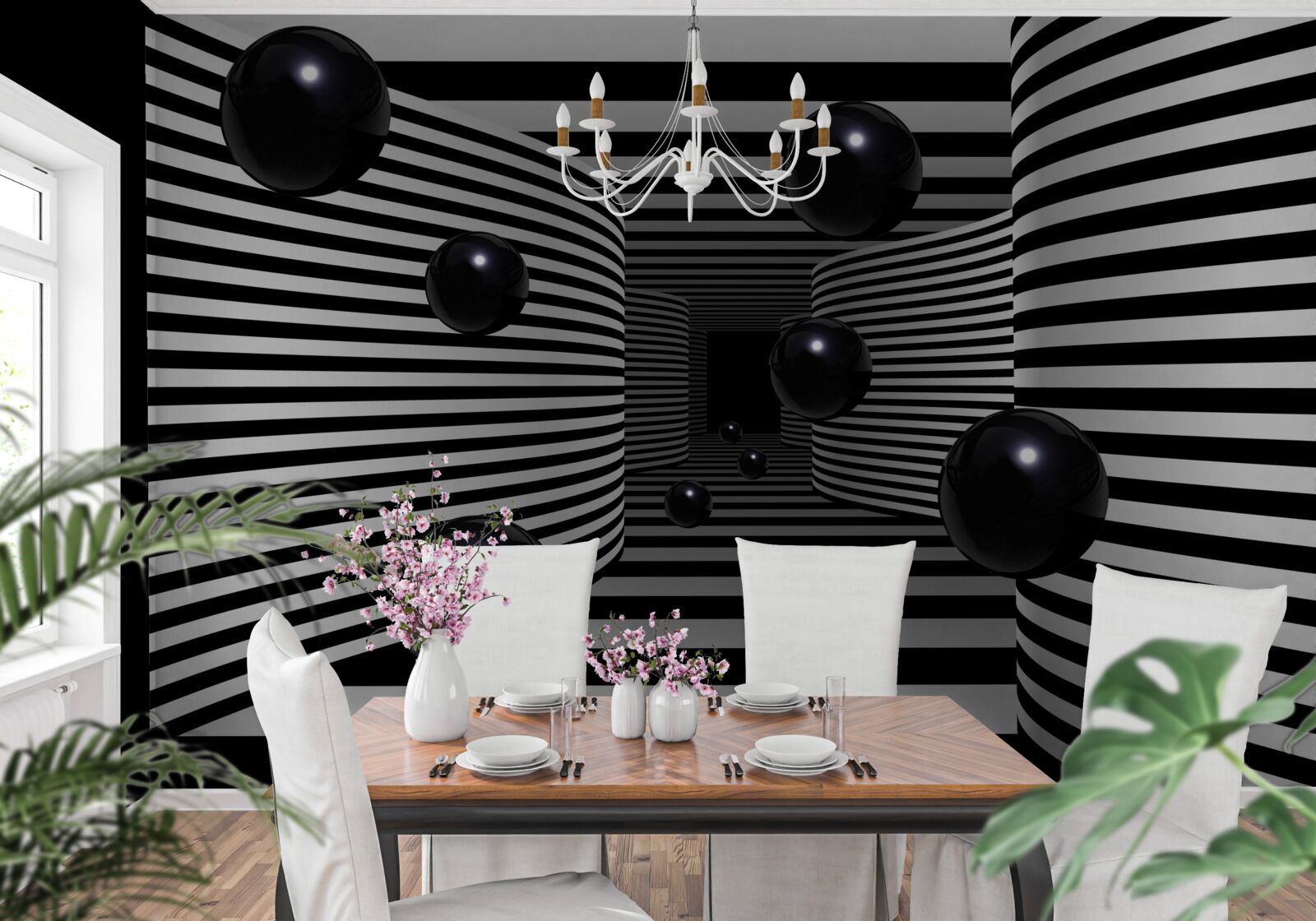 Fototapeta czarne kule kosmiczne